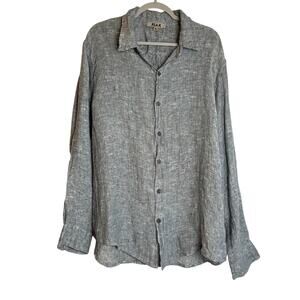 Flax Gray Button Down Shirt